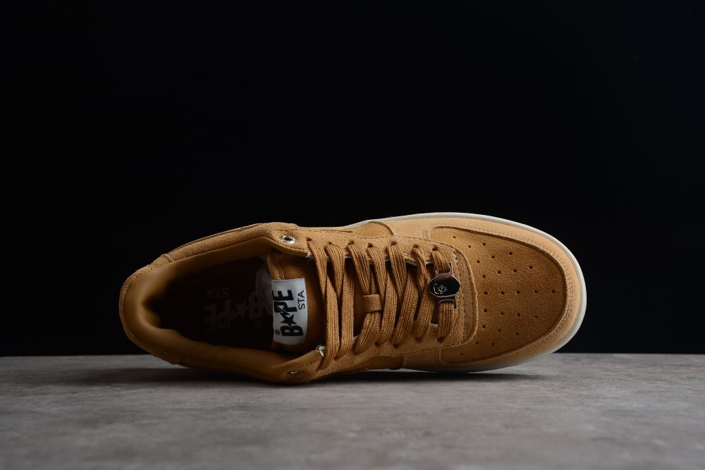 Bape Sta Low-Top Tan Suede Sneakers