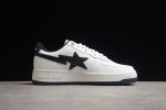 BAPE STA Low-Top White and Black Sneakers